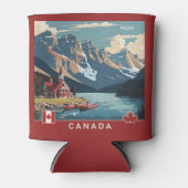 Custom Monogram Canada Travel Poster Dosenkühler (Vorderseite)