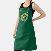 Custom Monogram Celtic Style Gold Toning Ouroboros Schürze (InSitu)