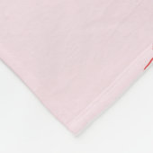 Custom Monogram Charming Girly Cherry Strawberry Fleecedecke (Ecke)