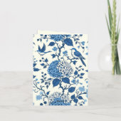 Custom Monogram Chinoiserie Blue und White (Rückseite)
