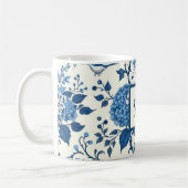 Custom Monogram Chinoiserie Blue und White Kaffeetasse (Links)