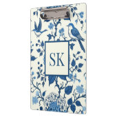 Custom Monogram Chinoiserie Blue und White Klemmbrett (Links)