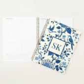 Custom Monogram Chinoiserie Blue und White Planer (Anzeige)