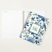 Custom Monogram Chinoiserie Chic, Hydrangeas Planer (Anzeige)