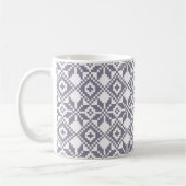 Custom Monogram Christmas Nordic Snowflake Muster Kaffeetasse (Links)