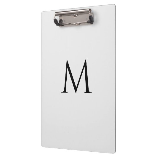 Custom Monogram Classic White Professional Klemmbrett (Links)