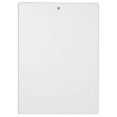 Custom Monogram Classic White Professional Klemmbrett (Rückseite)