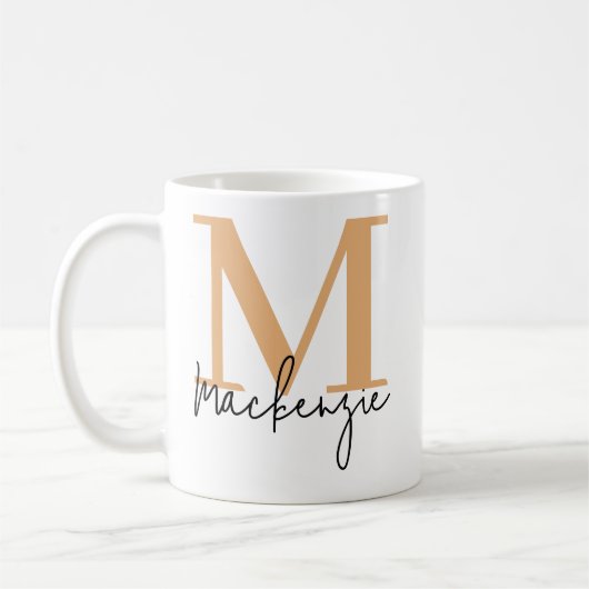 Custom Monogram Coffee Mug, Birthday Gift for Kids Kaffeetasse (Links)