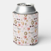 Custom Monogram Coquette Niedlich Girly Throw Kiss Dosenkühler (Kanne Rückseite)