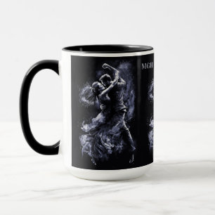 Custom Monogram Dancing Couple Tasse