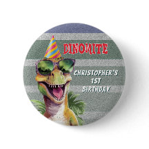 Custom Monogram Dinosaurier Dinomite Birthday Part