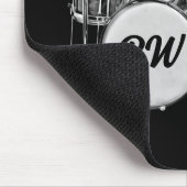 Custom Monogram Drummer Drum Kit Musician Music Mousepad (Ecke)