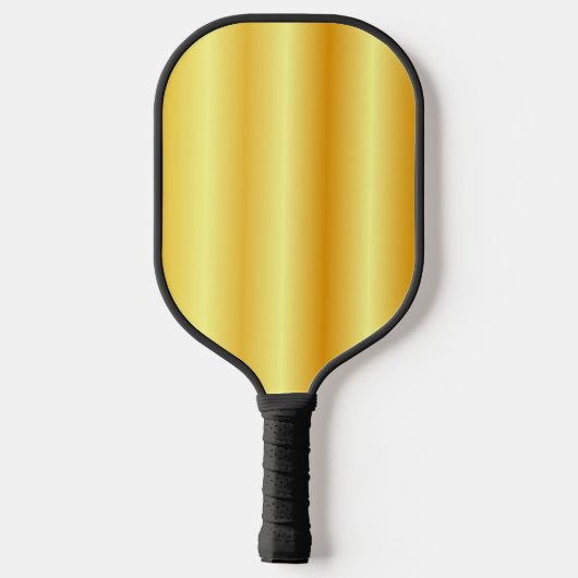 Custom Monogram Elegant Imitate Gold Doppelseitig Pickleball Schläger (Rückseite)