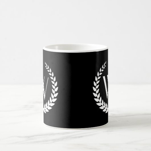 Custom Monogram Elegant Kaffeetasse (Mittel)