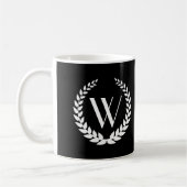 Custom Monogram Elegant Kaffeetasse (Links)