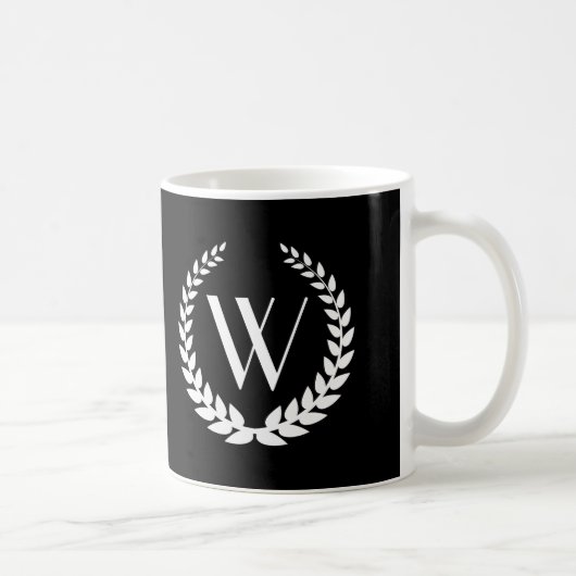 Custom Monogram Elegant Kaffeetasse (Rechts)
