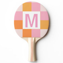 Custom monogram Elegant pink geometric pattern