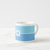 Custom Monogram Espresso Cup Espressotasse (Vorderseite Rechts)