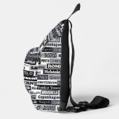 Custom Monogram European Traveller Crossbody Bag (Rechts)