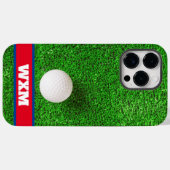Custom Monogram Fairway Golf Ball Case-Mate iPhone Hülle (Rückseite (Horizontal))