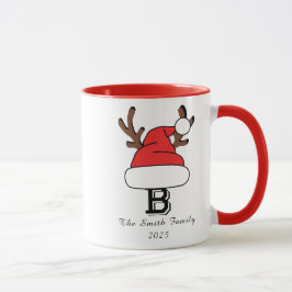 Custom Monogram Family Weihnachten Tasse