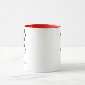 Custom Monogram Family Weihnachten Tasse (Zentrum)