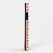 Custom Monogram farbenfrohe Dots iPhone Case (Hinten/Rechts)