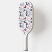 Custom Monogram Fish Pattern Pickleball Schläger (Links)