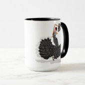 Custom Monogram Flamenco-Tasse Tasse (VorderseiteRechts)
