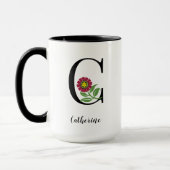 Custom Monogram Flamenco-Tasse Tasse (Links)