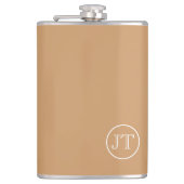 Custom Monogram Flask Flachmann (Vorderseite)