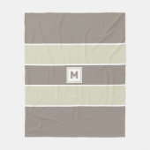 Custom Monogram Fleece Blanket (Vorderseite)