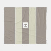 Custom Monogram Fleece Blanket (Vorderseite (Horizontal))