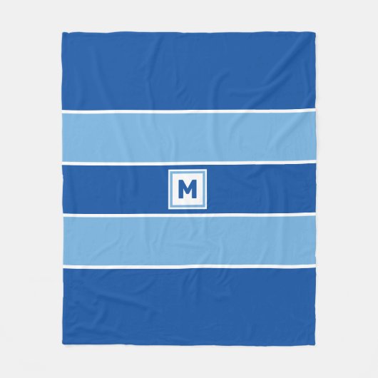 Custom Monogram Fleece Blanket (Vorderseite)