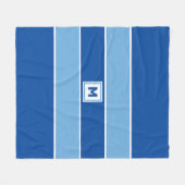 Custom Monogram Fleece Blanket (Vorderseite (Horizontal))