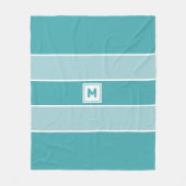 Custom Monogram Fleece Blanket (Vorderseite)