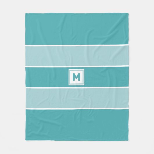 Custom Monogram Fleece Blanket (Vorderseite)