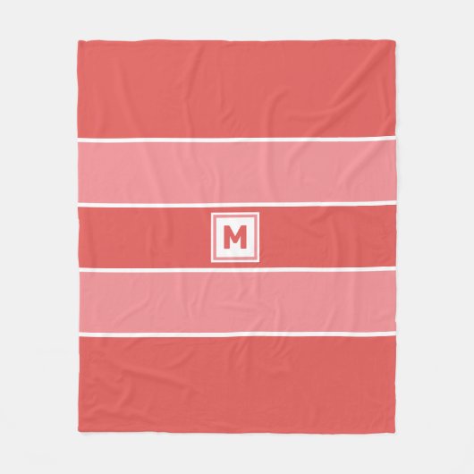 Custom Monogram Fleecedecke (Vorderseite)