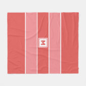 Custom Monogram Fleecedecke (Vorderseite (Horizontal))