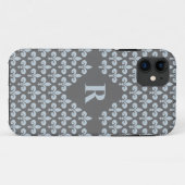 Custom Monogram Fleur-De-Lis iPhone 5 Case-Mate Hülle (Rückseite (Horizontal))