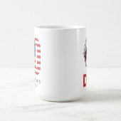 Custom Monogram Foto 50. Vater Großpa Geburtstag Kaffeetasse (Mittel)