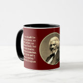 Custom Monogram FREDERICK DOUGLASS Tasse (Vorderseite Links)