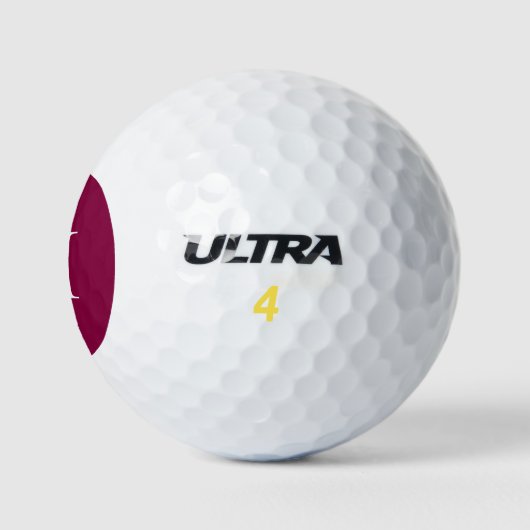 Custom Monogram Fuchsia schwarz Golfball (Logo)
