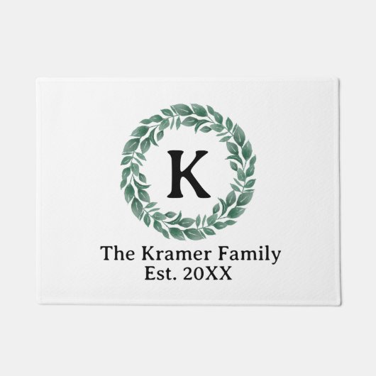 Custom Monogram Fußmatte (Vorderseite)