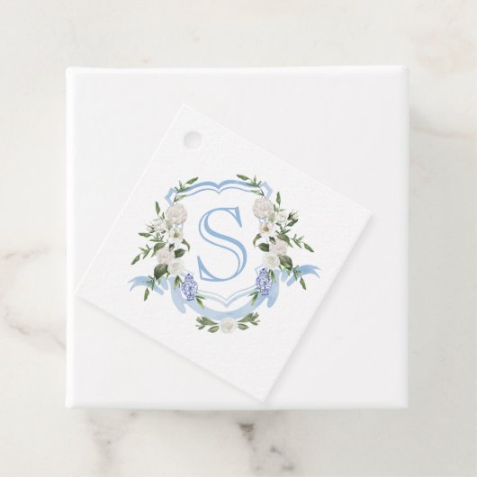 Custom Monogram Ginger Jar Wreath Geschenkanhänger (Beispiel)