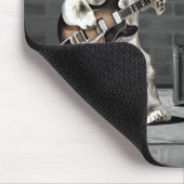 Custom Monogram Gitarre Punk Rock Bear Musiker Mousepad (Ecke)