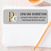 Custom Monogram Golf Ball Rücksendeadresse