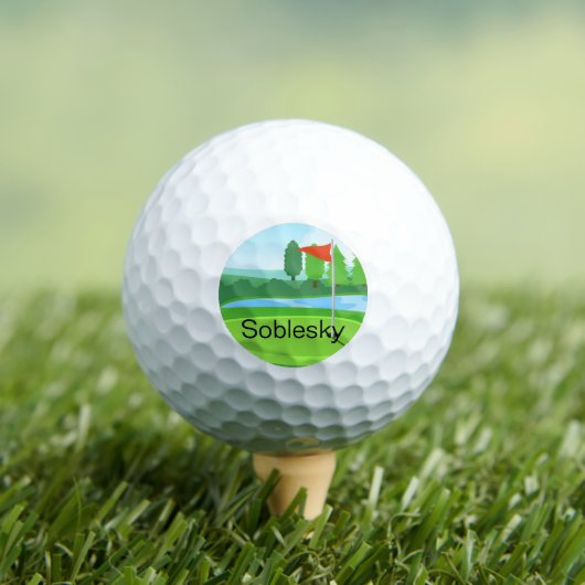 Custom Monogram Golf Course Golf Balls Golfball (Insitu T-Shirt)