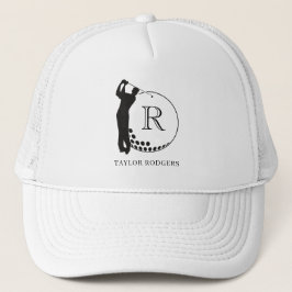 Custom Monogram Golf Swing Hat Truckerkappe