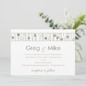 Custom_Monogram Hochzeitseinladung Einladung (Stehend Vorderseite)